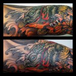 Tattoo mit chinsesischem Geldfrosch Motiv
