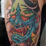 Tattoo mit Hannya Maske als Motiv