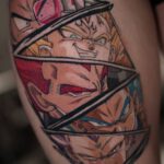 Tattoo mit Anime Motiv: Vegeta Collage