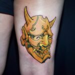 Hannya Maske Gold