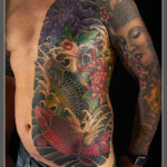 Halber Oberkörper + Full Sleeve im Asiatischen Stil