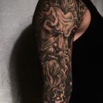 Der Gott Zeus als Sleeve in Black and Grey
